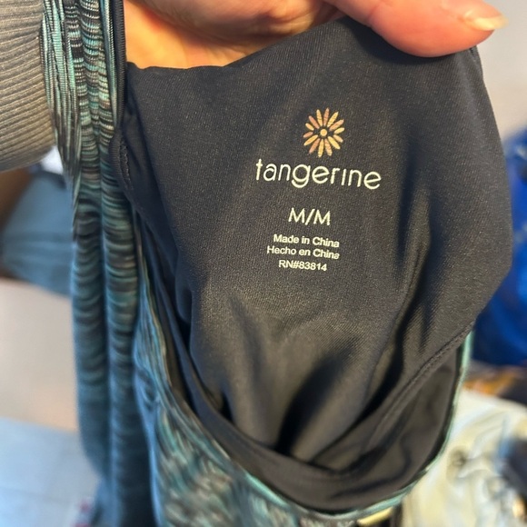 TANGERINE LAYERED RACERBACK TANK - Picture 3 of 4